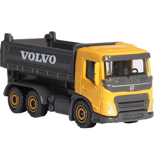 美捷轮Majorette小汽车模型仿真合金沃尔沃工程车运输车男孩玩具