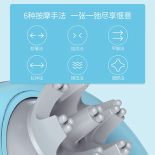 厂高档NI头部按摩摩头r皮按捏仪多功能家用揉器头部偏头痛奢华库