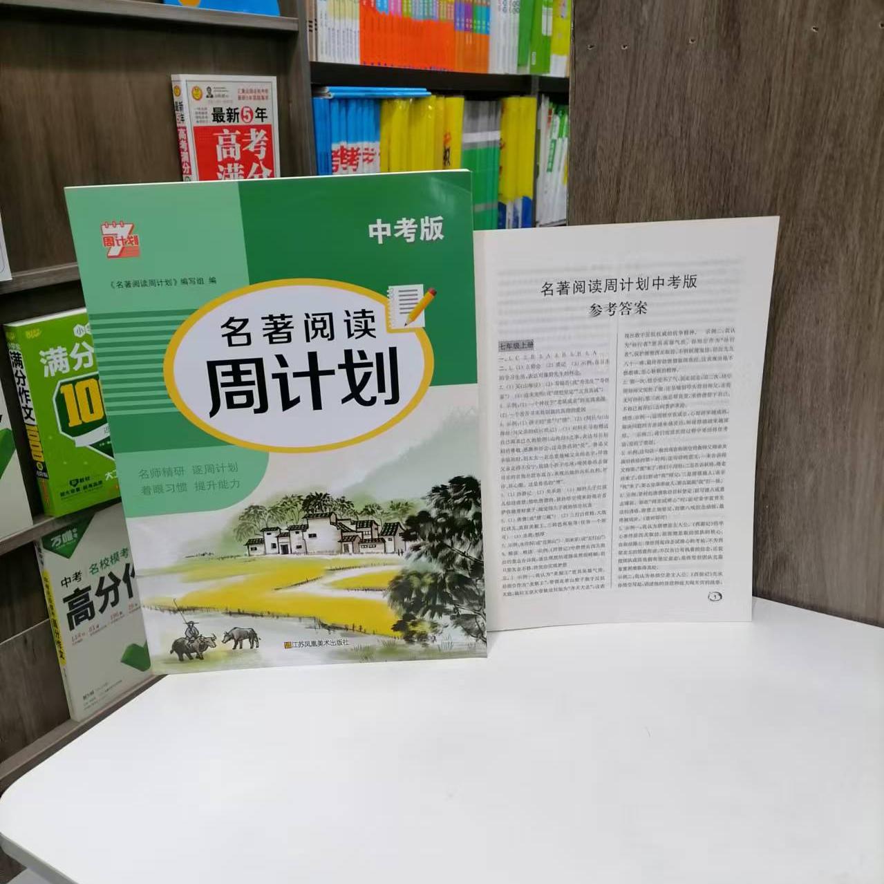 包邮 2025年 名著阅读周计划 中考版  名著阅读 高效训练  中考