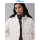 ziilam枝蓝 肌理立领羽绒服95三星白鹅绒茧型微皱肌理保暖外套女