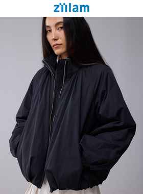 ziilam枝蓝 抽皱夹棉外套3M新雪丽轻量保暖透气耐磨冬季棉服女