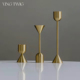 北欧风轻奢装 饰烛台高级氛围感婚礼餐厅家居装 饰摆件长杆蜡烛烛台