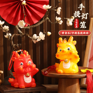 新年儿童手提灯笼过年春节生肖卡通发光小灯笼带音乐送孩子的礼物