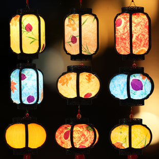 马年古风灯笼儿童手提中式宫灯2026新春节diy装饰新年小花灯成品