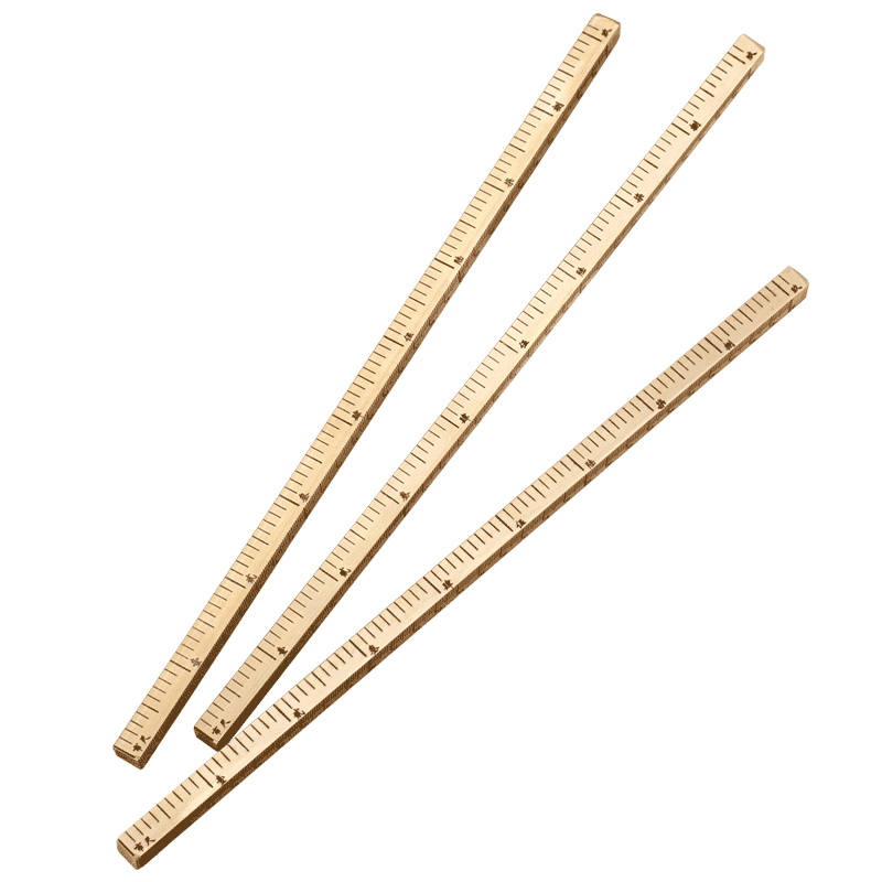 黄铜市尺打版尺实心铜直尺30cm仿古铜尺裁缝专用尺拍摄剧组道具方尺多单位刻度尺可定制金尺文玩铜尺免费刻字