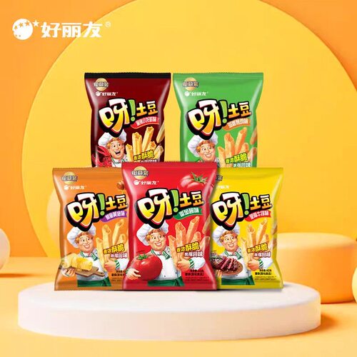 好丽友呀土豆经典怀旧零食薯条多口味休闲解馋儿童办公室零食