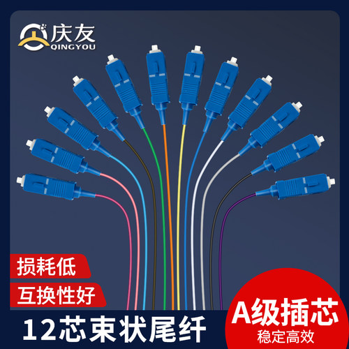 12色束状尾纤SC/FC/ST/LC厂家