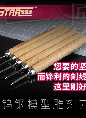 U-Star优速达UA-90201~90208高达模型刻线推刀模型细节改造工具刀