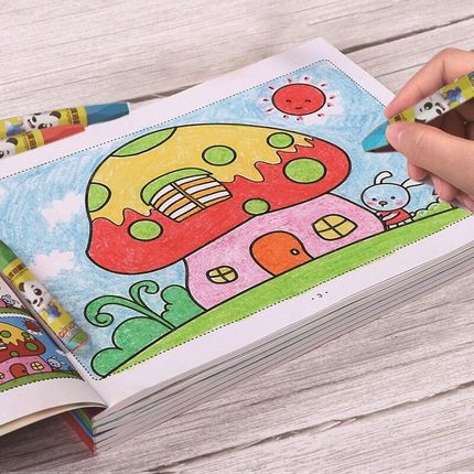 儿童画画涂鸦本宝宝涂色书图画绘画套装幼儿园3-6岁启蒙填色绘本