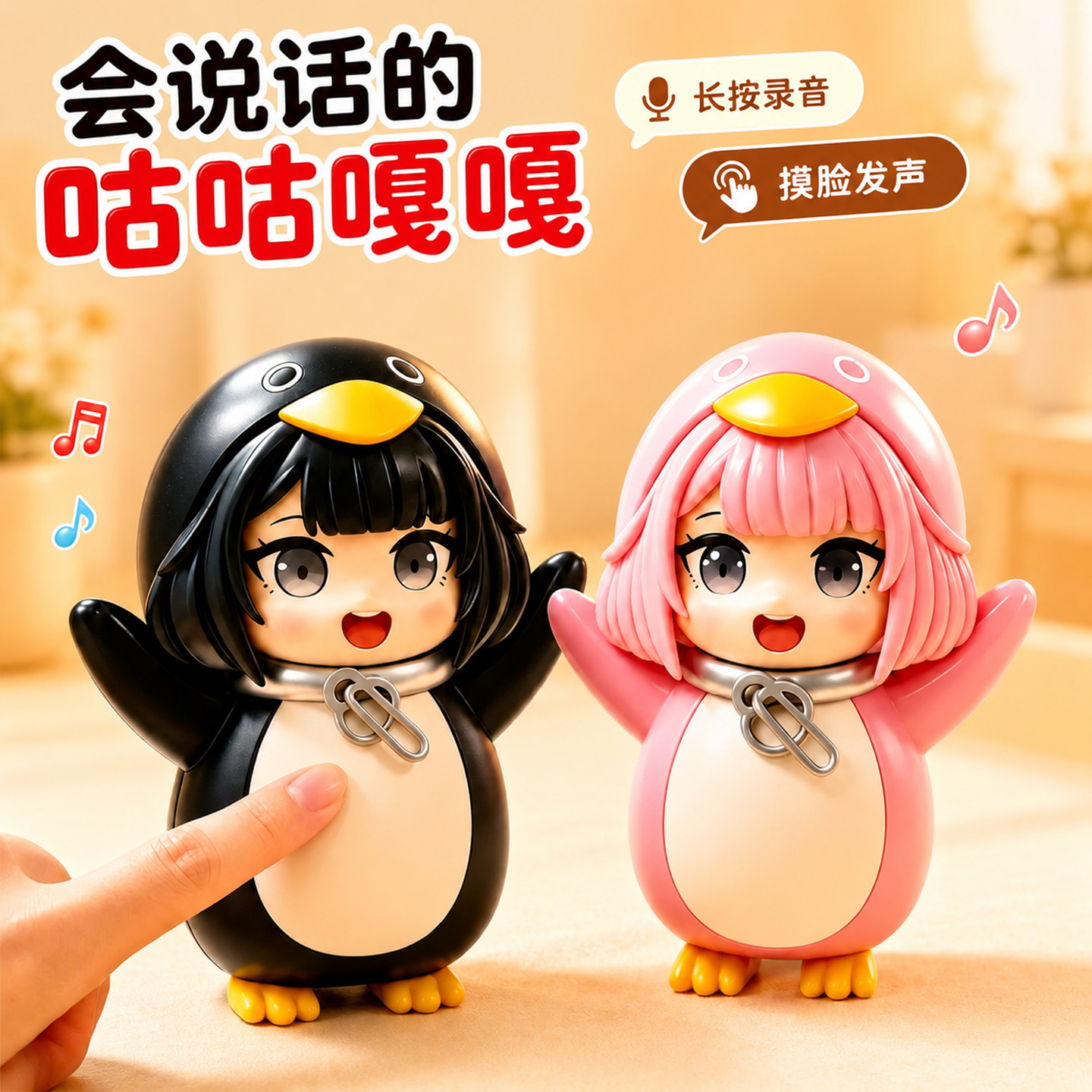 【会说话的咕咕嘎嘎】挂件小企鹅图片