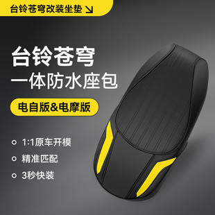 台铃苍穹专用电动车坐垫座垫座包电自版EB电摩版CE改装一体座加厚