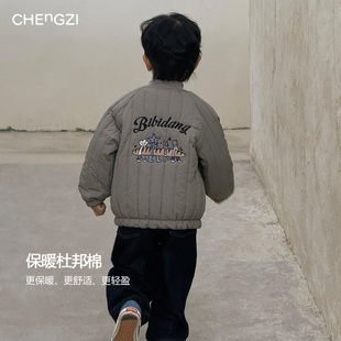 现货【灰豆探险家】杜邦棉儿童冬季厚款保暖插肩棒球外套CZ5D01