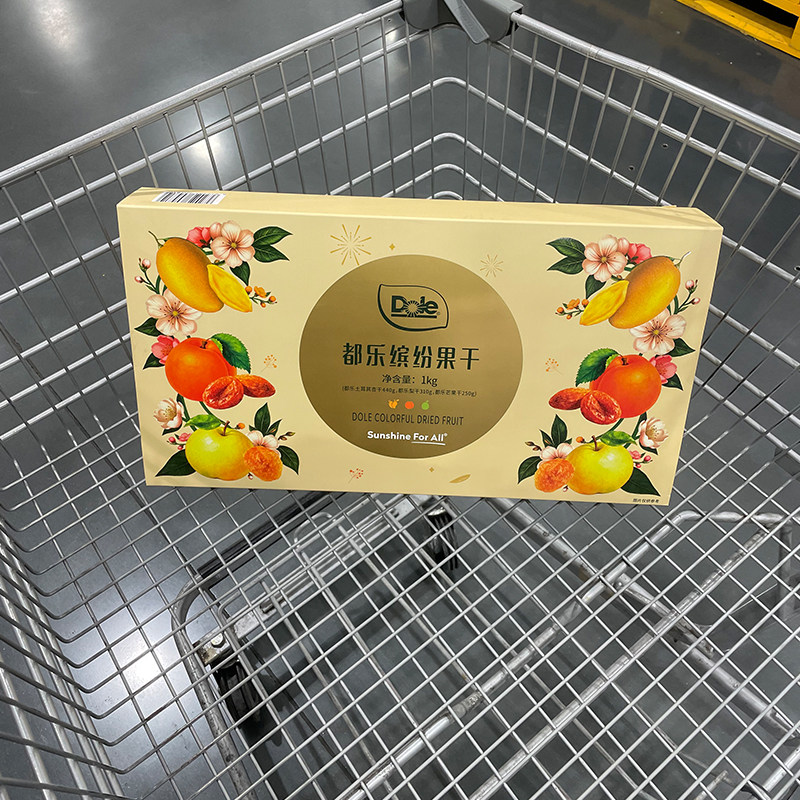 超市代购都乐缤纷果干1kg土耳其杏干梨干芒果干水果干新年礼盒