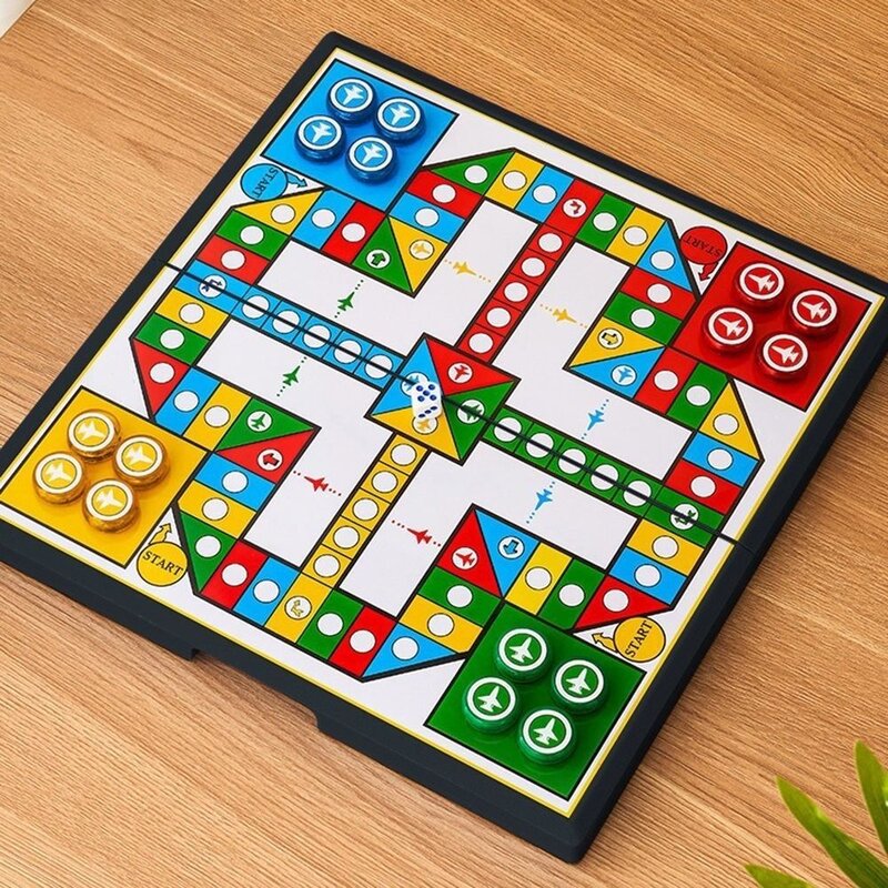飞行棋磁吸磁性儿童折叠大号游戏益智可折叠磁石棋盘玩具便携桌游