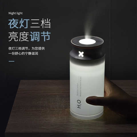 加湿器带夜灯小型迷你空气净化器喷雾补水家用创意空调卧室房间香