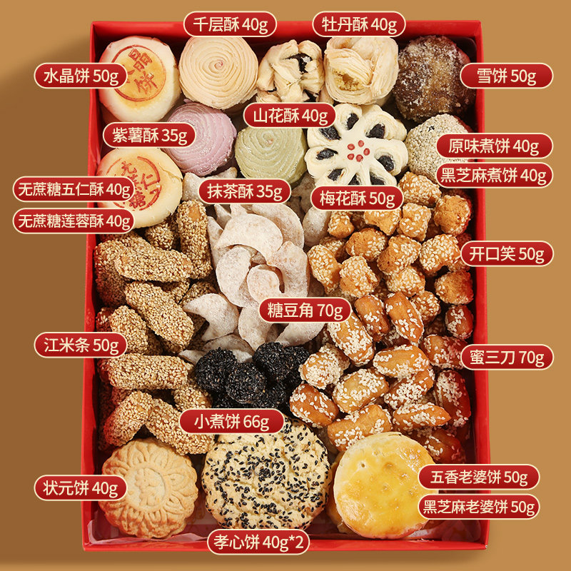 中华老字号十全十美大礼包伴手礼中式传统糕点老式经典点心送礼,零食/坚果/特产,糕点礼盒/伴手礼,淘宝优惠券,粉丝福利购,淘宝优惠卷