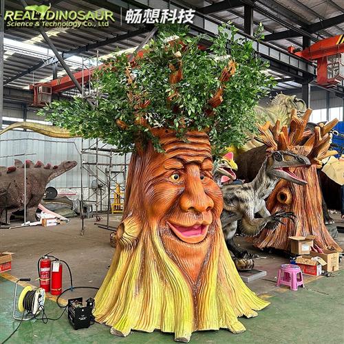 景区电动互动大树爷爷仿真说话树模型树爷爷对话机模景观装饰摆件