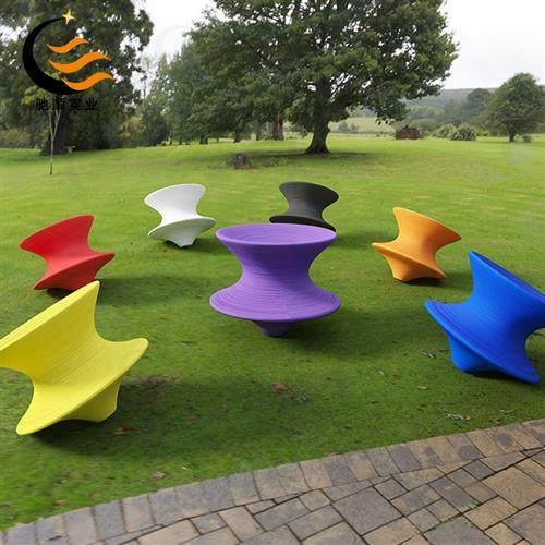 玻璃钢创意陀螺椅商场游乐园儿童学校玩具坐凳户外购物街休闲座椅,商业/办公家具,排椅系列,淘宝优惠券,粉丝福利购,淘宝优惠卷