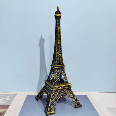 旅游纪念工艺品桌面铁塔模型摆件