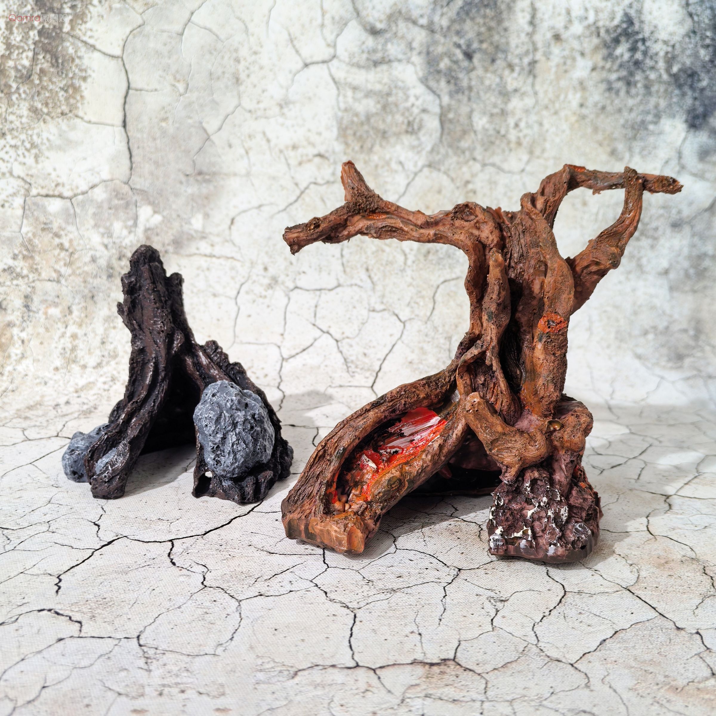 鱼缸造景仿真沉木树脂装饰品