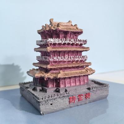 鹳雀楼建筑模型沙具摆件