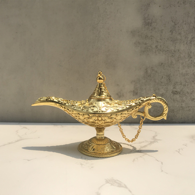 阿拉丁神灯模型金属许愿艺术摆件