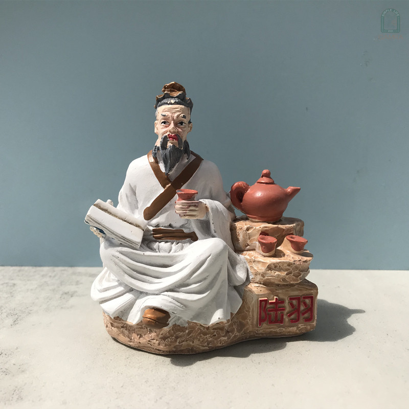 药圣李时珍茶圣陆羽树脂人物小摆件本草纲目茶文化中医微景观造景,家居饰品,装饰摆件,淘宝优惠券,粉丝福利购,淘宝优惠卷