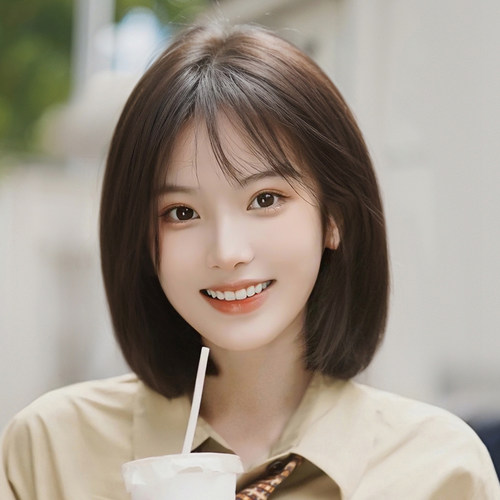 怡泽全头套式真人发丝减龄波波头