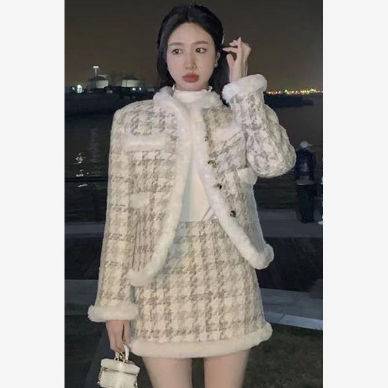 小香风套装女名媛秋冬款