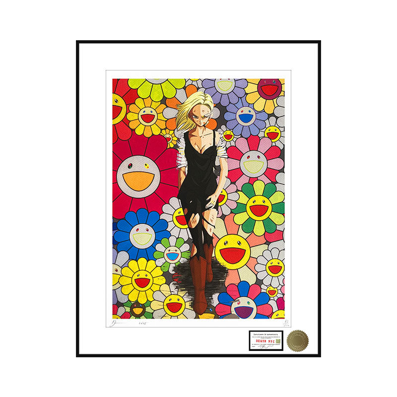 DeathNYC限量版画龙珠装饰画人造人18号人物客厅卧室床头挂画