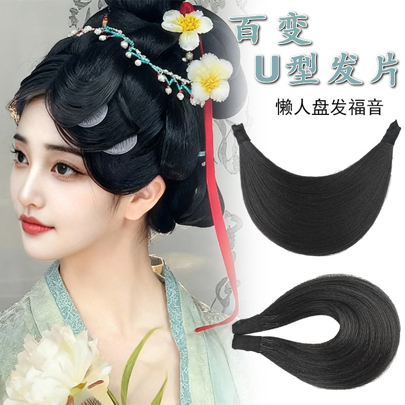 檀歌汉服古风全发丝手工发髻图片