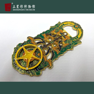 三星堆博物馆文创神树启运开瓶器冰箱贴磁贴冰箱装饰旅游纪念品