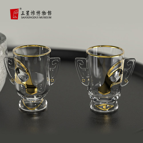 三星堆博物馆玻璃水杯