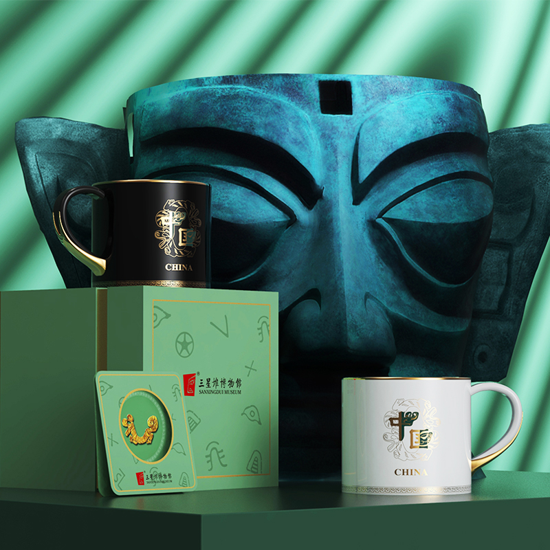 陶瓷马克杯三星堆博物馆