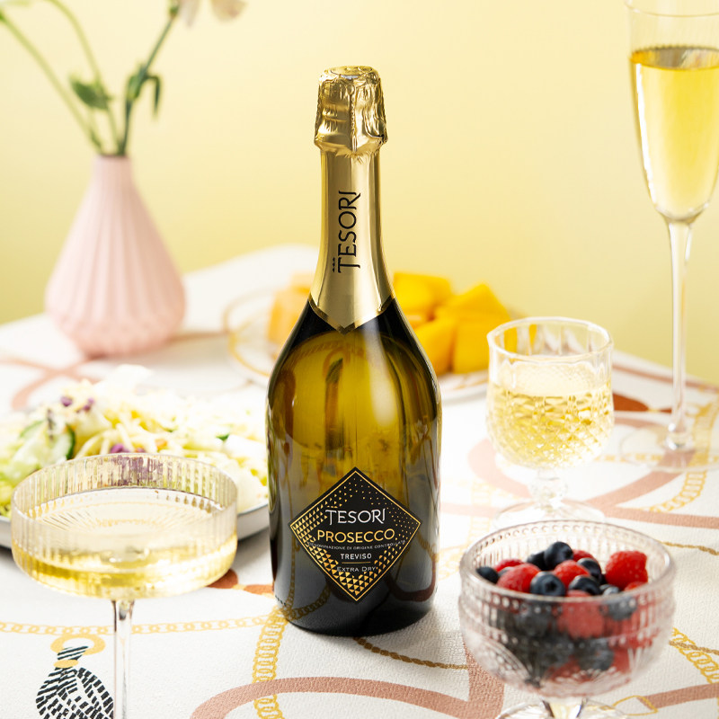 意大利起泡酒Prosecco原瓶进口DOC级普罗塞克白气葡萄果酒微醺