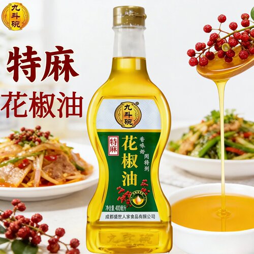 四川九斗碗特麻花椒油400ml家用