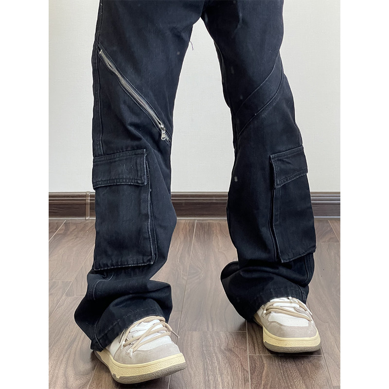 小张几夏季拉链式工装裤男生