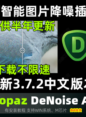 Topaz DeNoise AI 3.7.2 中文 ps插件图片降噪去噪点滤镜win mac