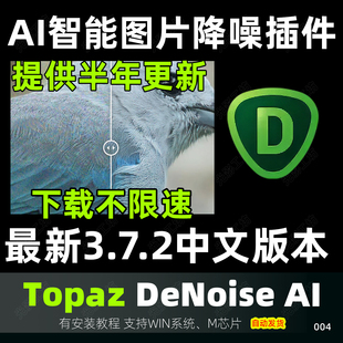 Topaz DeNoise AI 3.7.2 中文 ps插件图片降噪去噪点滤镜win mac