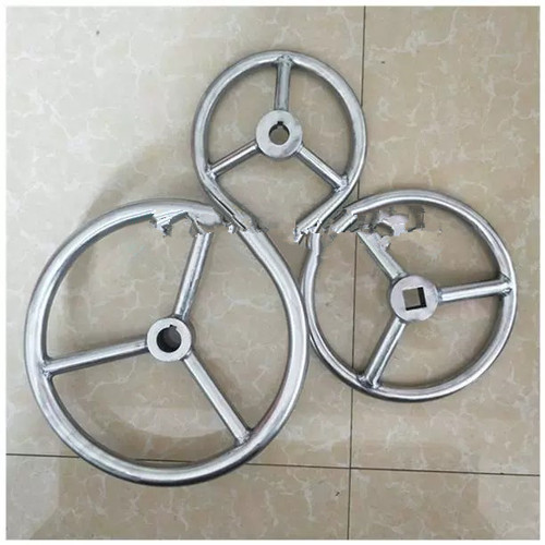 不锈钢手轮 钢管焊接手轮 阀门圆盘转盘圆孔
