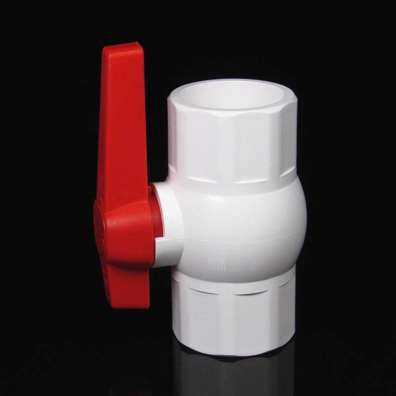 50pvc加长柄球阀门开关厨房下水手动防返水回水装置低楼层下水管