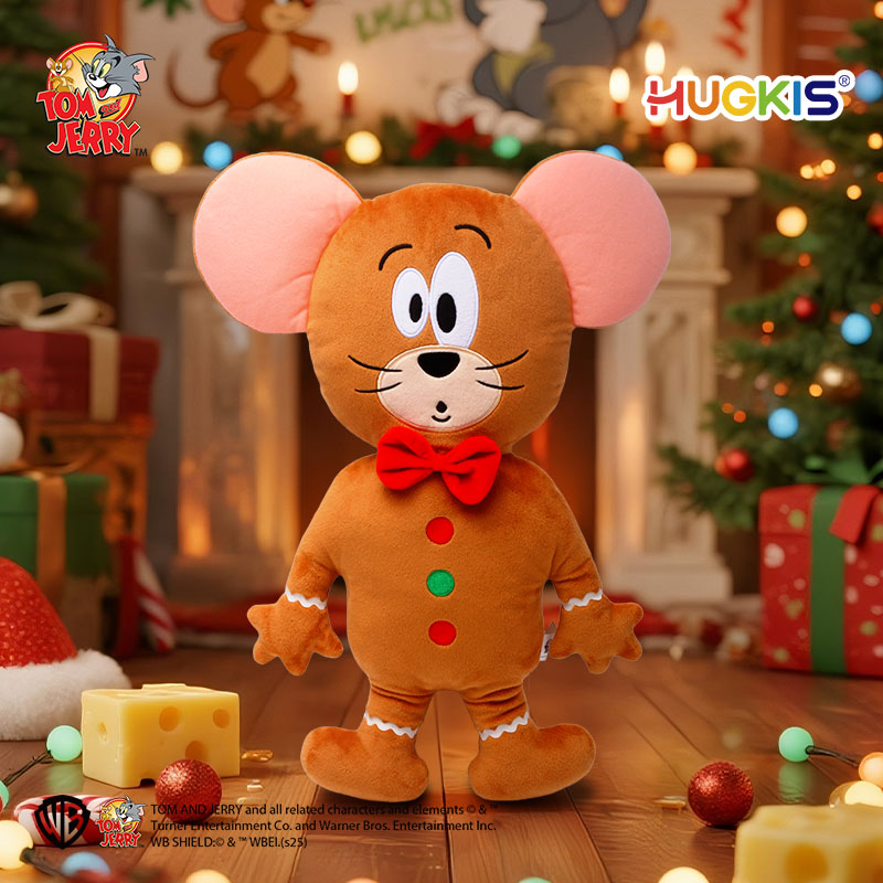 HUGKIS猫和老鼠杰瑞姜饼人玩偶