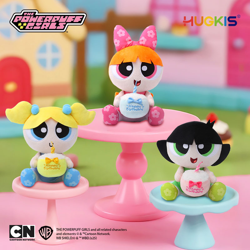 HUGKIS飞天小女警生日蛋糕玩具