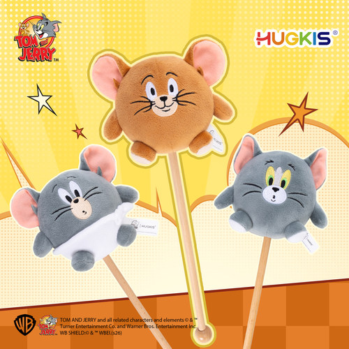 HUGKIS猫和老鼠泰菲鼠毛绒按摩捶