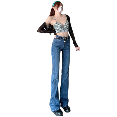 RTRX微喇叭长裤复古显瘦高腰