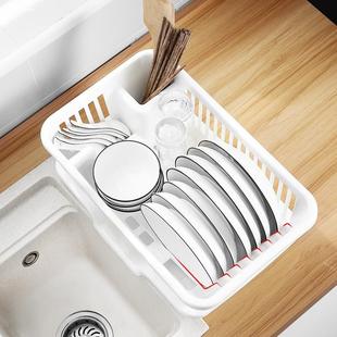 碗碟盘家用碗架沥水架 面碗柜收纳架子厨房置物架放碗筷收纳盒装