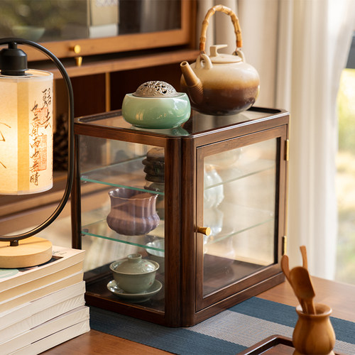 家用多层玻璃茶器展示收纳柜