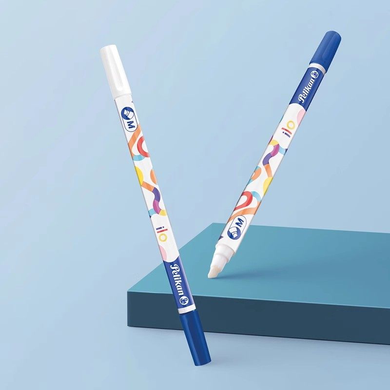 pelikan百利金ilo 457m消字复写笔无痕消字笔钢笔儿童可擦纯蓝字消色