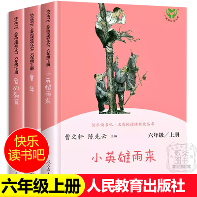 【人教版】人民教育出版社小英雄雨来 爱的教育 童年高尔基快乐读书吧六年级上册 课外书必读 新疆西藏包邮