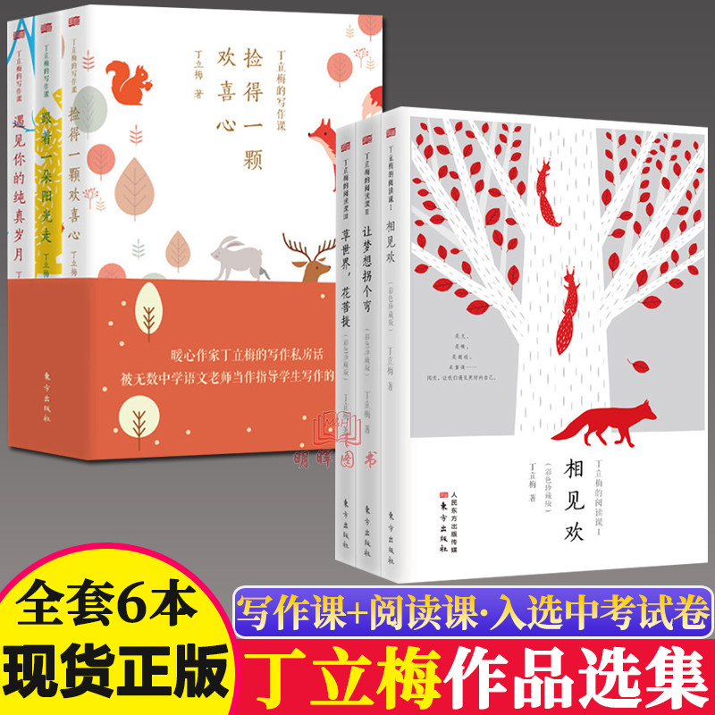 丁立梅精选散文集 丁立梅的写作课+阅读课正版全套6册 文学作品集让梦想拐个弯草世界花菩提遇见你的纯真岁月 丁立梅的写作三部曲